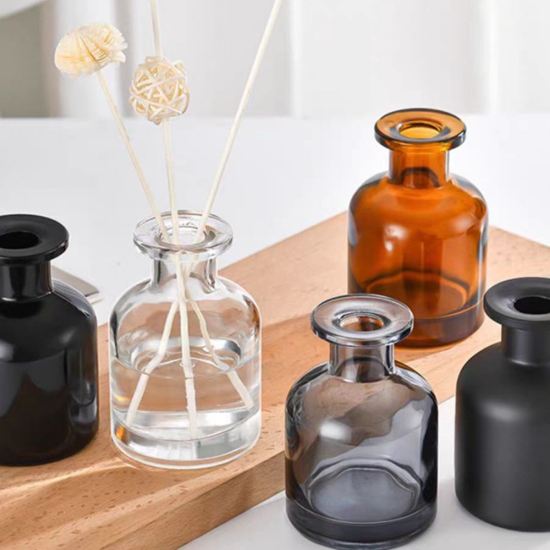 130 150ml glass diffuser bottle like wine bottle with silicone lid