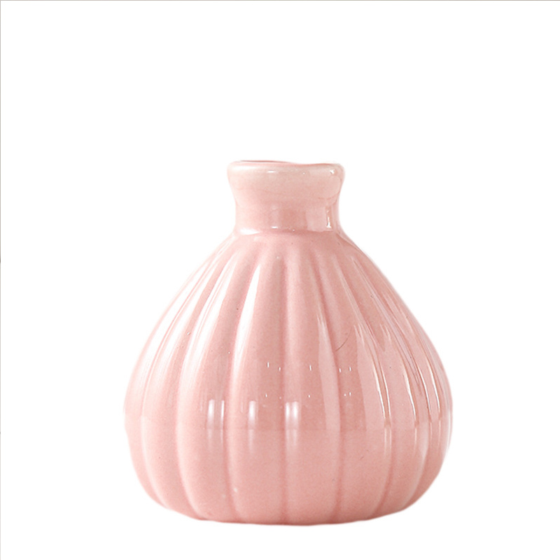 glazed ceramic diffuser bottle wholesale flower vase small