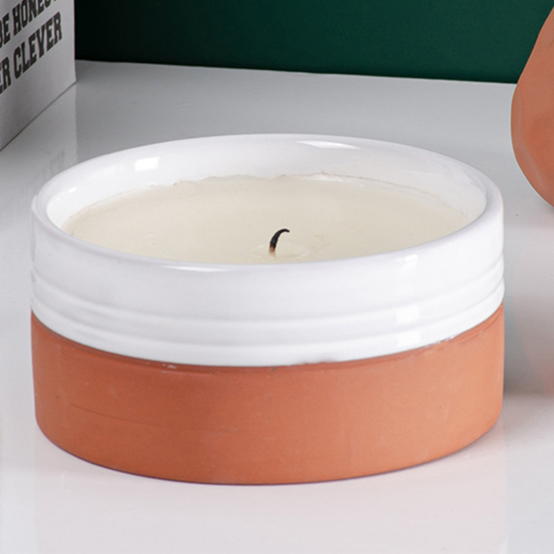 terracotta candle flower jars home fragrance scent pot