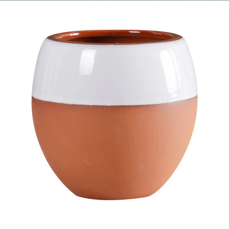 round terracotta candle flower jars Europe popular wine pot