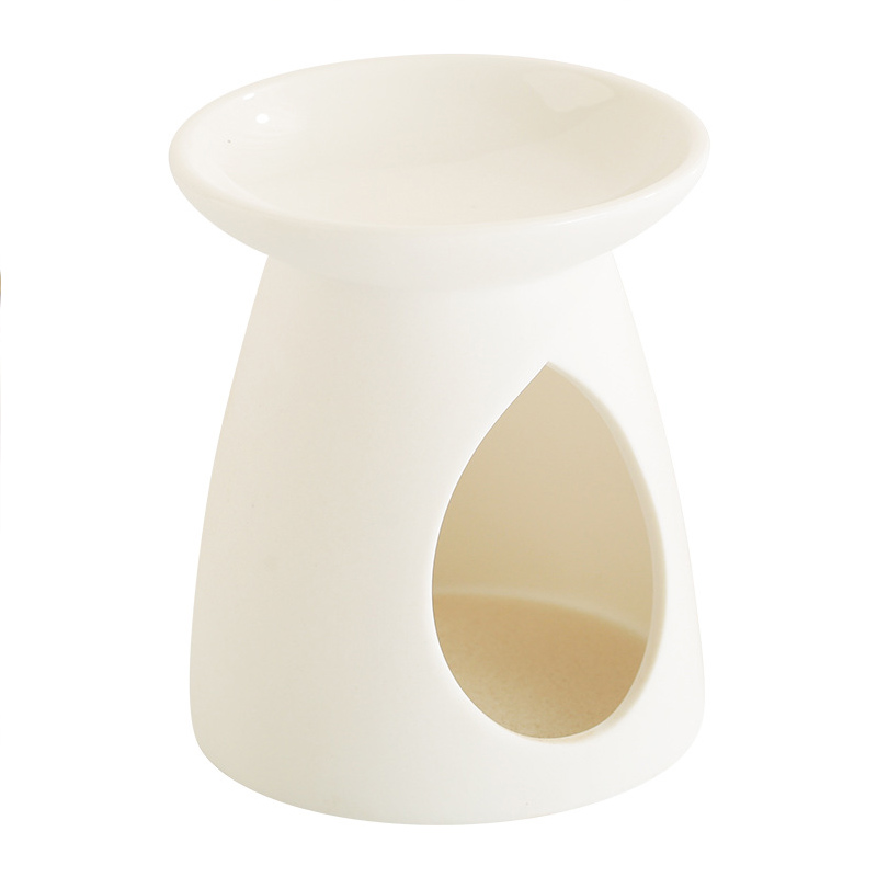 water Droplet Shape Ceramics Tealight Candle Holder Oil Tart Burner Aroma Diffuser