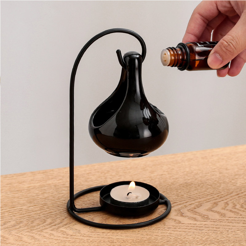 Wax Melt Burner Essential Oil Diffuser Ornament Decorative Iron Stand Tealight