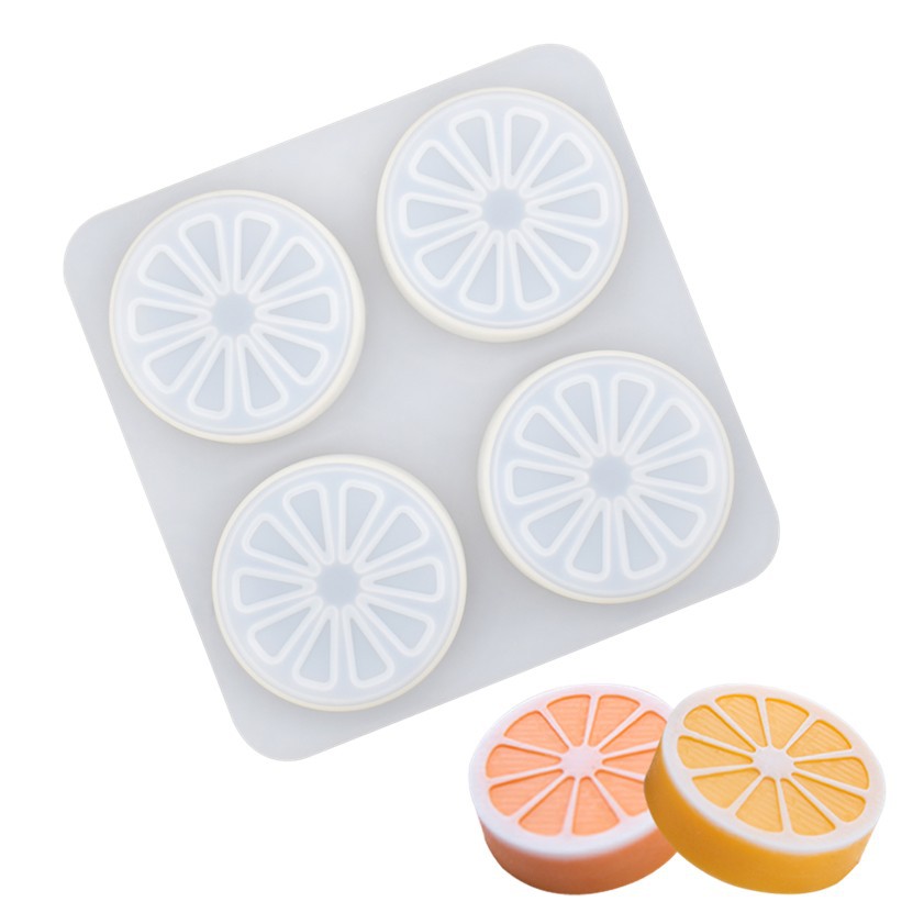 Wholesale 4 cavities bar lemon Silicone mold bulk buy for candle soap  Moulds DIY soap making accessories 