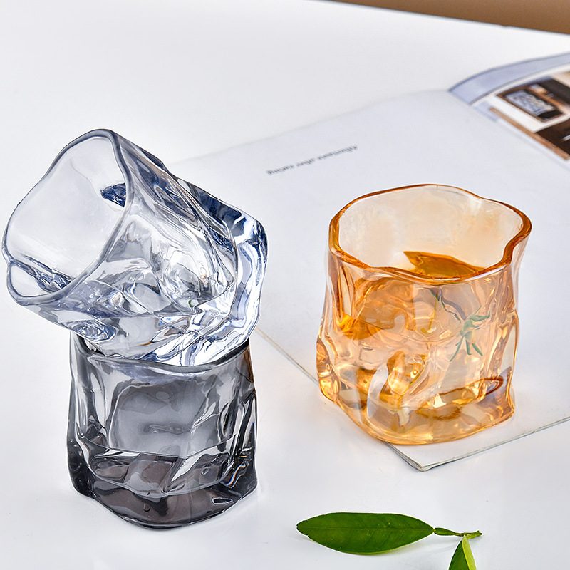 wave shape modern hot wax pure safe candle jar vessel bulk buy wholesales 