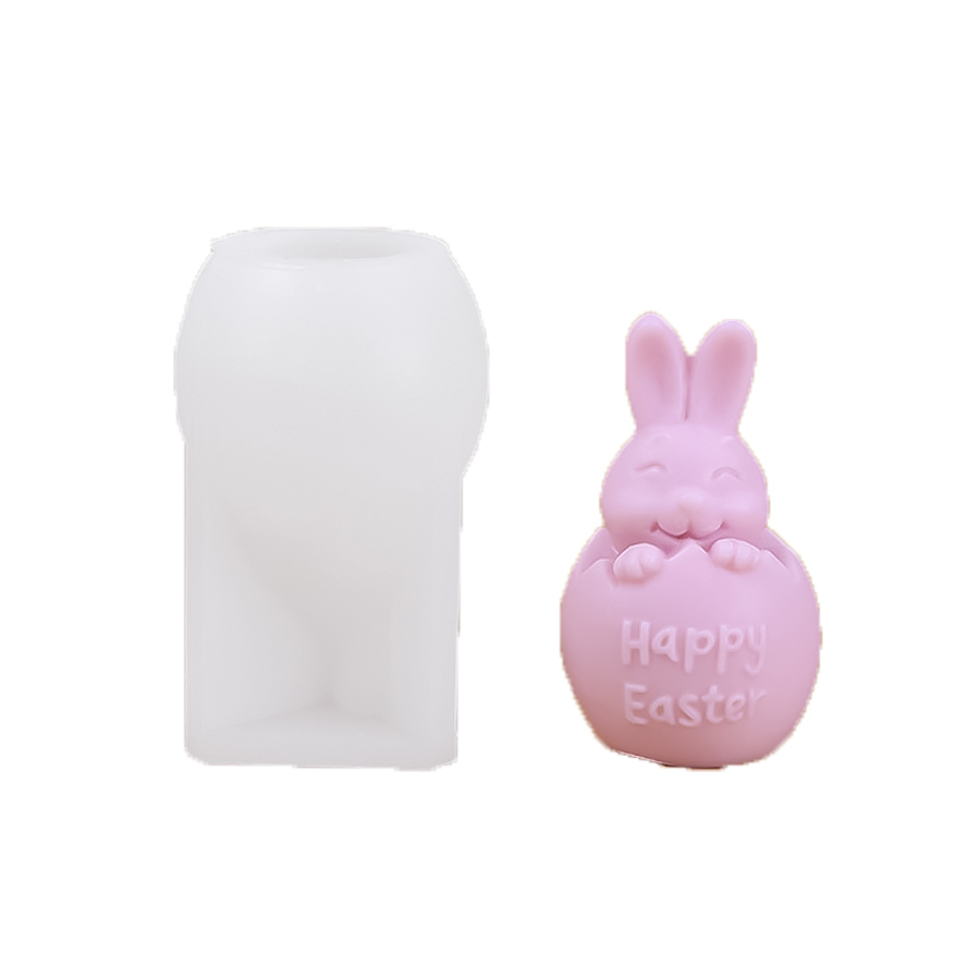 Wholesale Easter bunny Grade soap soft Silicone mold factory