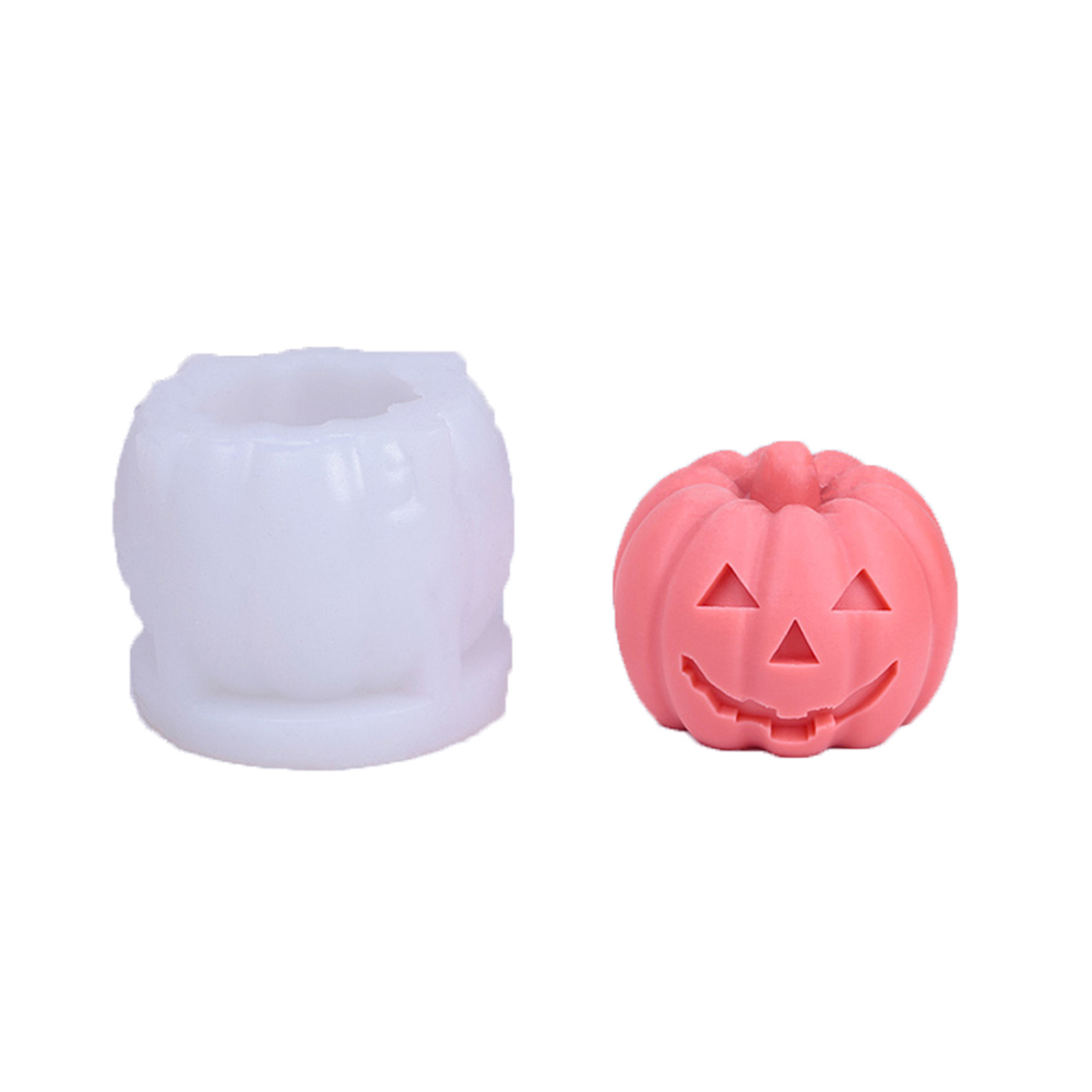 Wholesale Funny Pumpkin Candle Silicone mold factory
