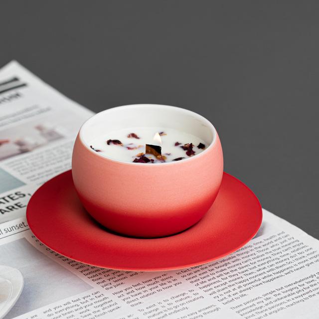 wholesale luxury  ceramic tea cup  candle jars vessels manufacturer