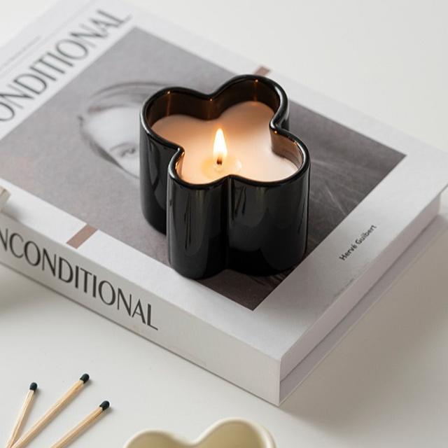 wholesale flower ceramic long large candle jars vessels manufacturer