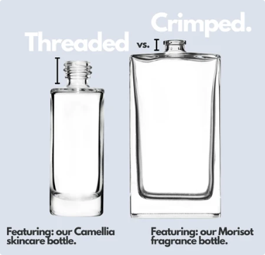 What Is Crimping in Perfume Bottles? Screw fitting vs Crimp fitting 
